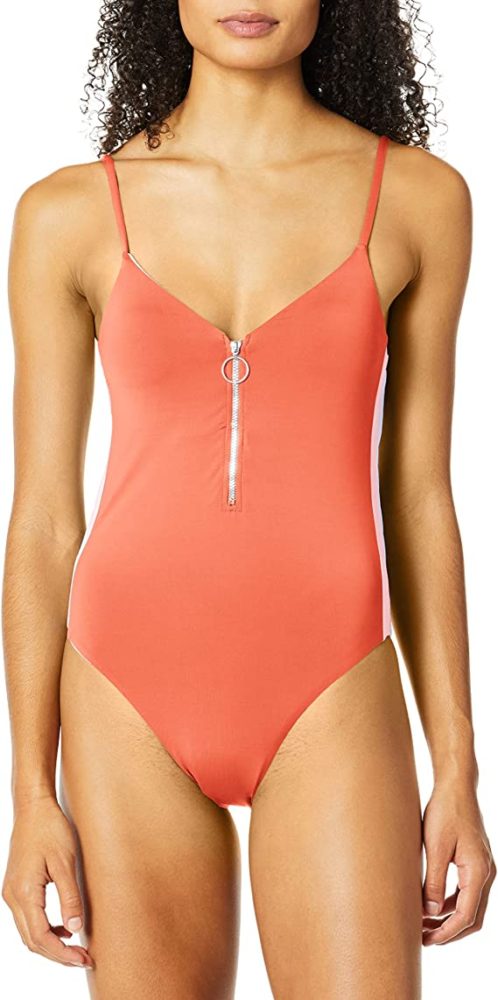 Bikini Lab Women S Standard V Neck One Piece Swimsuit Wf Shopping