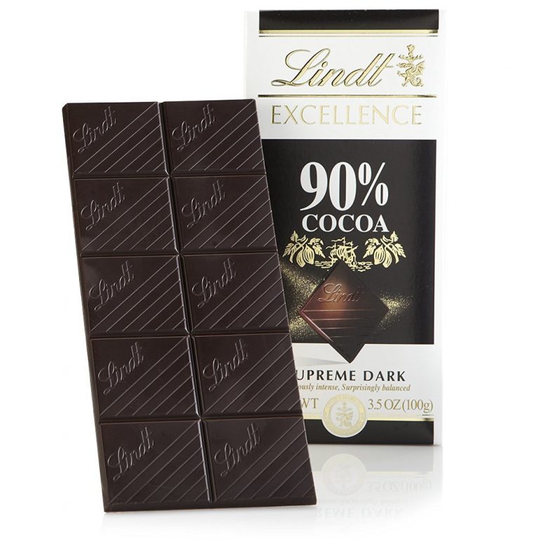 Lindt Excellence Supreme Dark Chocolate 90% Cocoa, 3.5-ounce Packages 