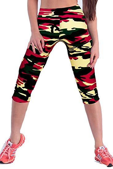 Workout Capri Leggings Outfit Stretch Tights - WF Shopping