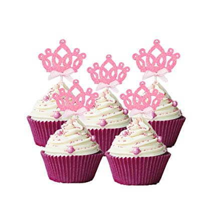 Cupcake Toppers Glitter Crown - WF Shopping
