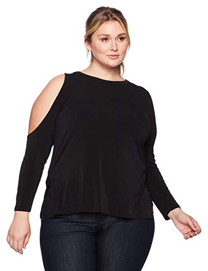 Women's Plus Size One Cold Shoulder Top - WF Shopping