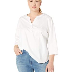 Plus Size Henley Popove