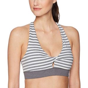 Yoga Twist Striped Bra