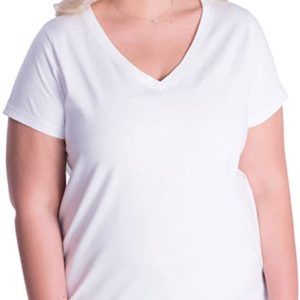 Curvy V-Neck T-Shirt