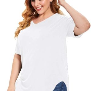 Tops Short Sleeve V-Neck