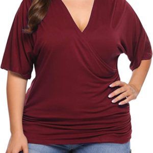 Plus Size Tops V Neck