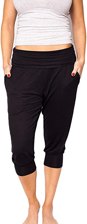 capri sweatpants with pockets