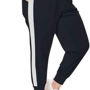 Plus Size Velvet Jogger