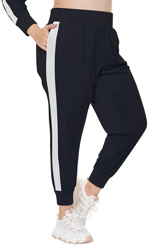 Plus Size Velvet Jogger