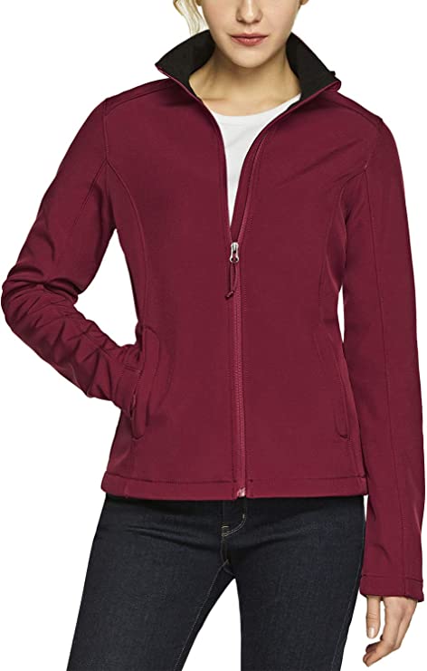 Women's Micro Fleece Jacket, Full-Zip Waterproof Softshell Jacket - WF ...