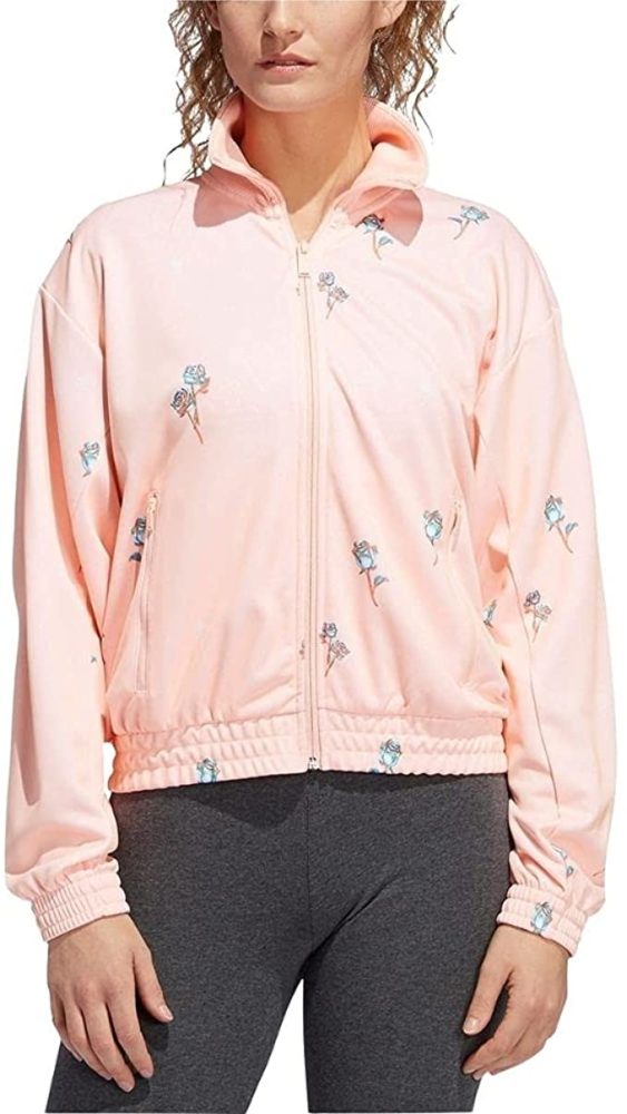 adidas track jacket women's floral