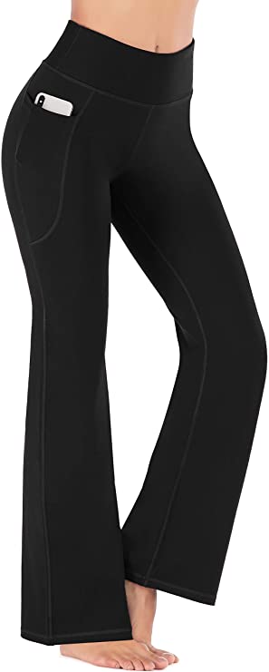 Bootcut Yoga Pants for Women with Pockets High Waisted - WF Shopping