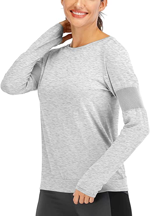 ICTIVE Long Sleeve Workout Shirts for Women Loose fit Workout Tops
