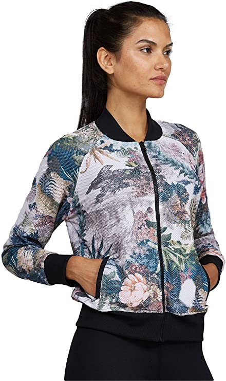 Noli Women's Activewear Full-Zip Bomber Jacket - WF Shopping