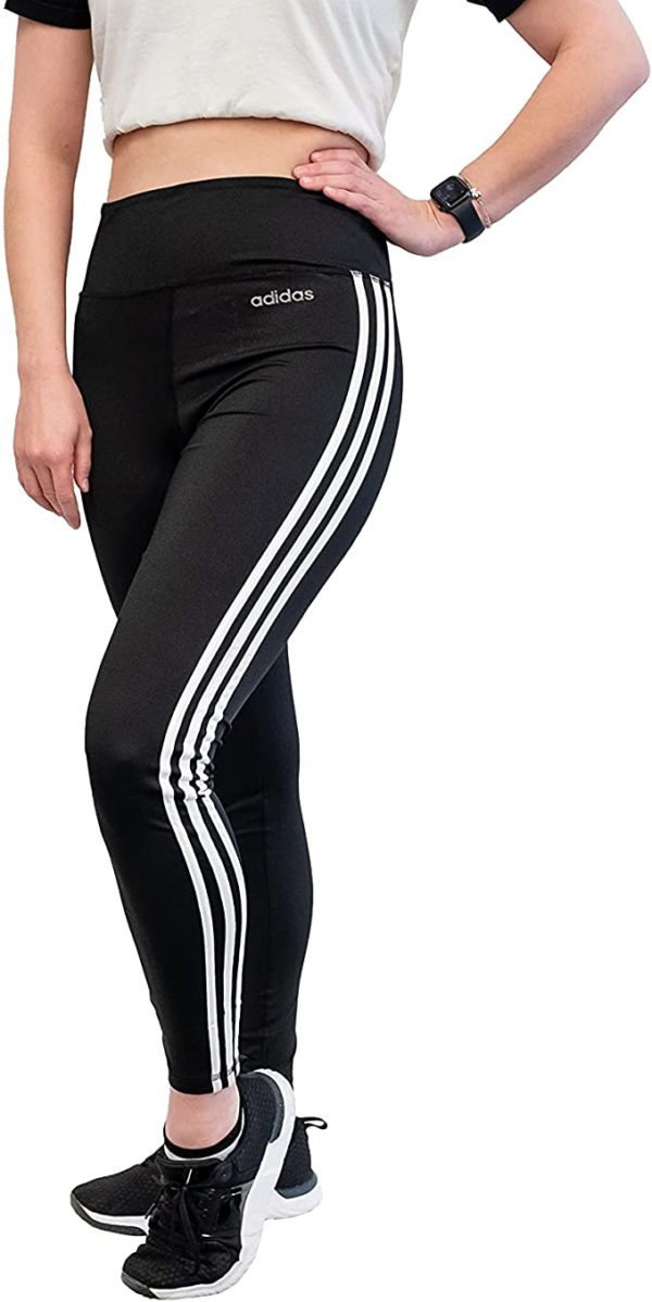 Womens Designed 2 Move 3-Stripes High-Rise Long Tights - WF Shopping
