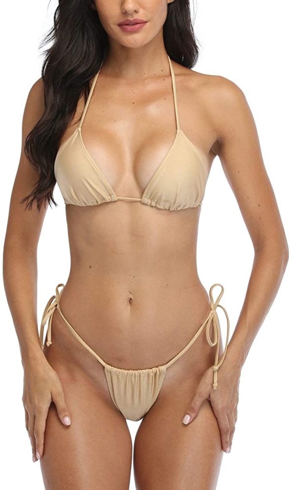 Women Brazilian Bottom Triangle Bikinis Top Bathing Suit Wf Shopping