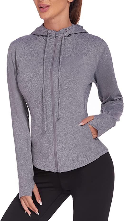 Women's Workout Jacket Slim Fit Athletic Sports Jacket - WF Shopping
