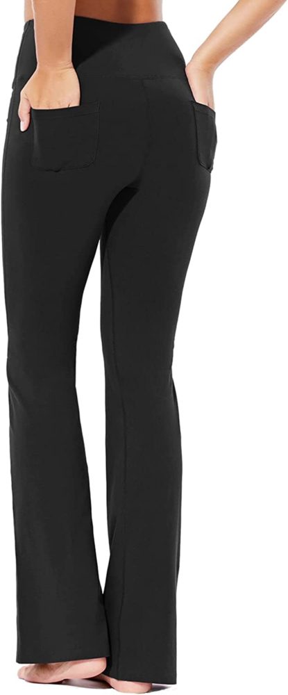 Women's Cotton Bootcut Yoga Pants High Waisted Comfy Soft Bootleg - WF ...