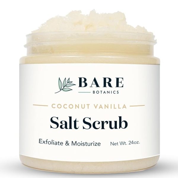 Bare Botanics Coconut Vanilla Body Scrub 24oz for women