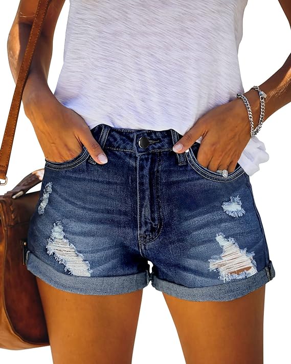 Angerella Denim Shorts for Women - WF Shopping
