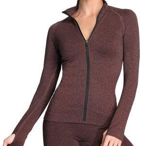 Aoxjox Workout Long Sleeve Shirts for Women Fall Workout