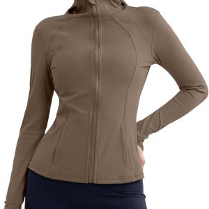 Athletic Jackets For Women Zip Up Workout Jacket