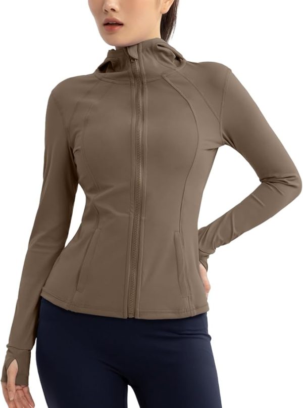 Athletic Jackets For Women Zip Up Workout Jacket