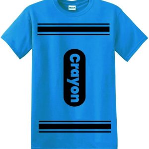 Crayon Tshirt Halloween Costume for Men Women Adult Size | Funny Cool Shirt idea | Graphic tee