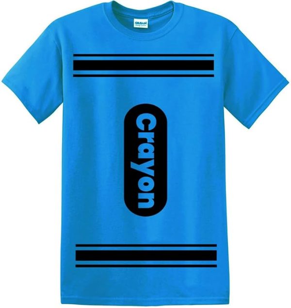 Crayon Tshirt Halloween Costume for Men Women Adult Size | Funny Cool Shirt idea | Graphic tee