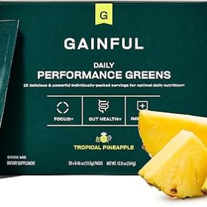 Gainful Daily Performance Greens Powder, Coconut Pineapple