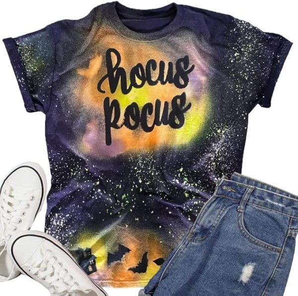 Halloween T-Shirt Women Hocus Pocus Shirt