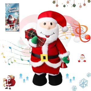 Jumping Wiggling Features Sound Movement Santa Claus Wearing Traditional