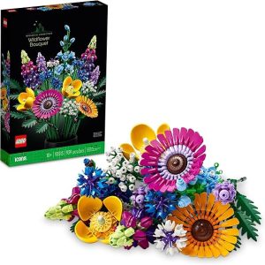 LEGO Icons Wildflower Bouquet Set - Artificial Flowers with Poppies and Lavender