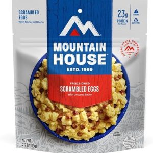 Mountain House Scrambled Eggs with Bacon | Freeze Dried Backpacking & Camping Food | Single Serving | Gluten-Free