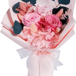 Preserved Flowers Bouquets, Pink Flowers, Flowers for Delivery Prime