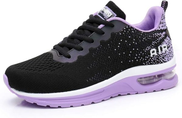 RUMPRA Women Sneakers Lightweight Air Cushion Gym Fashion Shoes Breathable Walking Running Athletic Sport