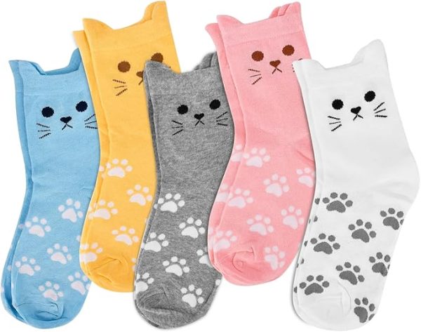 Stocking Stuffers for Women Adults, Christmas Gifts for Women Her Grils Girlfriend Teen Girls Funny Gifts Cat Socks