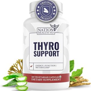 Thyro - Nutritional Health Supplement with Ashwagandha, Selenium & Zinc - 10 Potent Ingredients, 120 Capsules