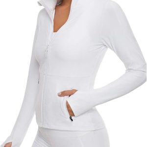 VUTRU Women's Workout Yoga Jacket Full Zip Running Track Jacket