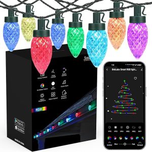 Brizled (Not Connectable)Smart C9 Christmas Lights, 39FT 60 LED WiFi Color Changing Christmas Xmas Lights App Control