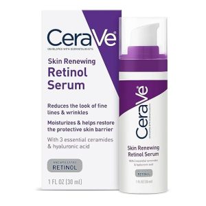 CeraVe Anti Aging Retinol Serum For Face, Encapsulated Retinol With Hyaluronic Acid, Niacinamide & Ceramides