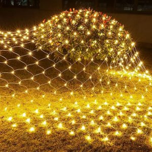 Dazzle Bright Christmas 360 LED Net Lights, 12FT x 5 FT Connectable Waterproof String Lights with 8 Modes, Christmas