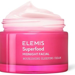 ELEMIS Superfood Midnight Facial, Prebiotic Overnight Face Cream, Moisturizer Face Cream