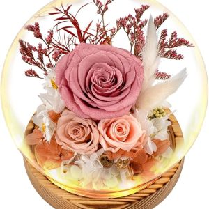 Flowers, Roses Gift - Fresh Flowers Bouquet & Preserved Flowers Roses for Home Decor