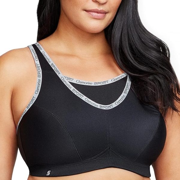 Glamorise Women's No-bounce Camisole Sports Bra Wirefree