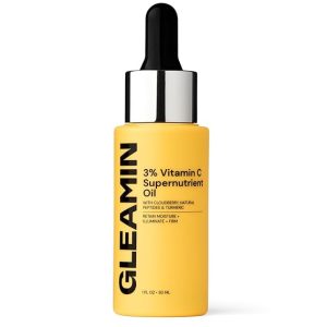 Gleamin 3% Vitamin C Face Oil with Cloudberry, Peptides & Turmeric