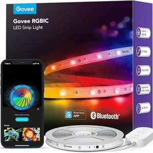 Govee RGBIC LED Strip Lights, Smart LED Lights for Bedroom, Bluetooth LED Lights APP Control