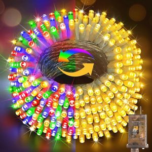 Hezbjiti 337FT 720LED Color Changing Christmas Lights Outdoor, 11 Modes String Lights IP44 Waterproof Fairy