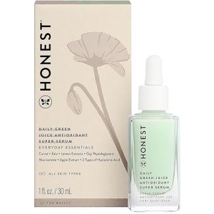 Honest Beauty Daily Green Juice Antioxidant Super Serum | Improves Skin Tone + Texture | Niacinamide