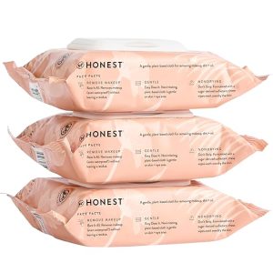 Honest Beauty Fragrance Free Cleansing Makeup Remover Facial Wipes